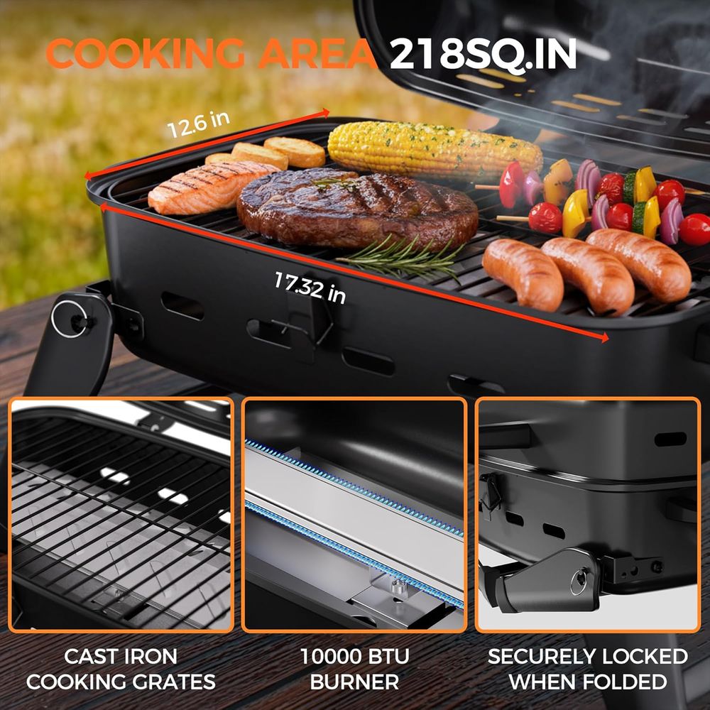 Compact Outdoor Propane Gas Gr - Camping Cooking Set Compact 评论和价格