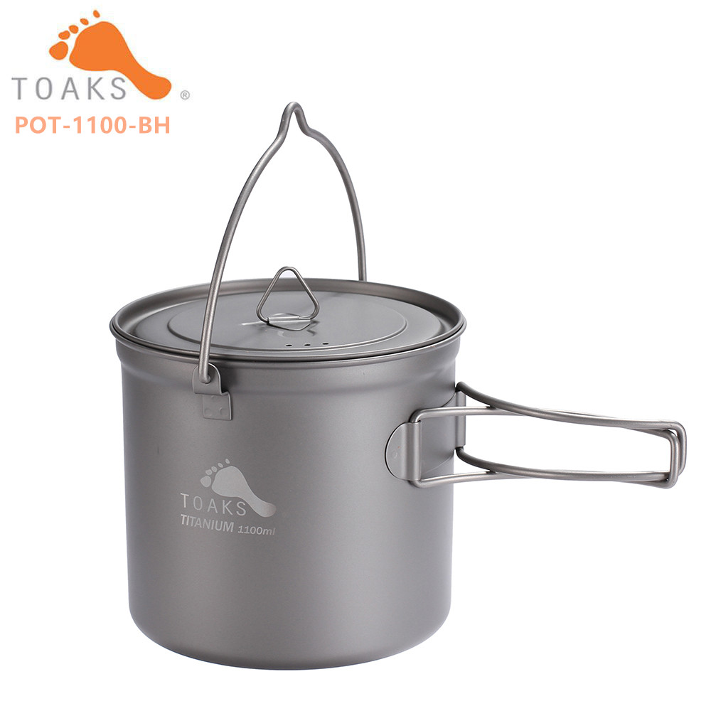 TOAKS TITANIUM POT WITH BAIL H - Camping Cooking Lightweight 评论和价格
