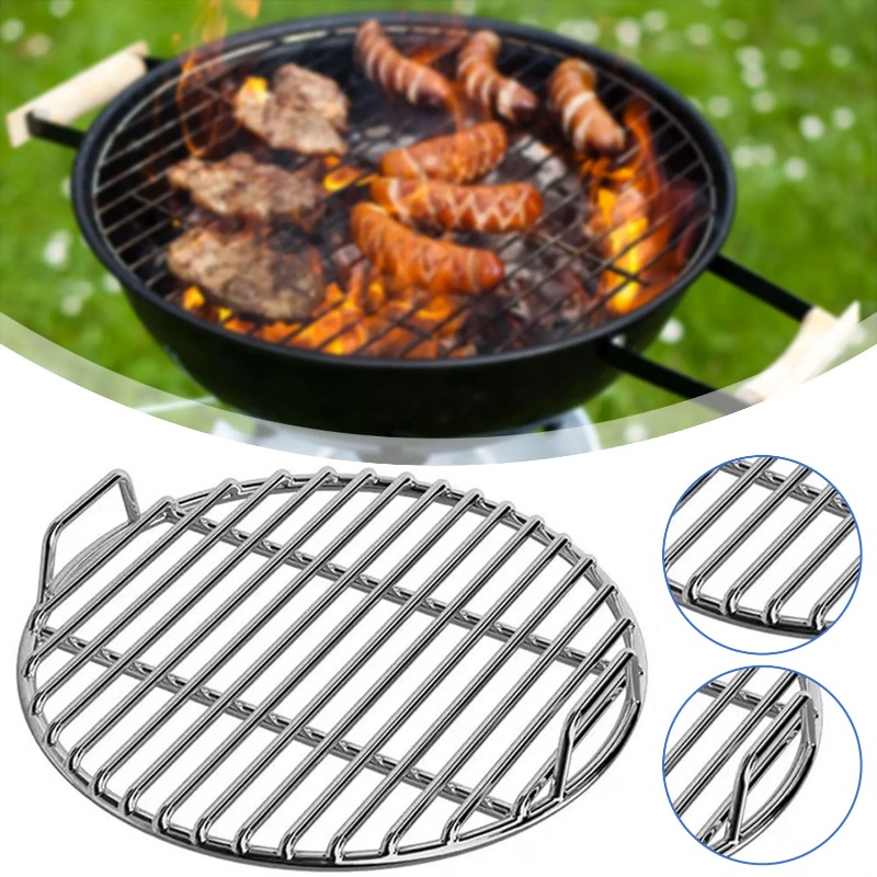 BBQ Rack,Grilling Grates Repla - Camping Cooking Cast Iron 评论和价格