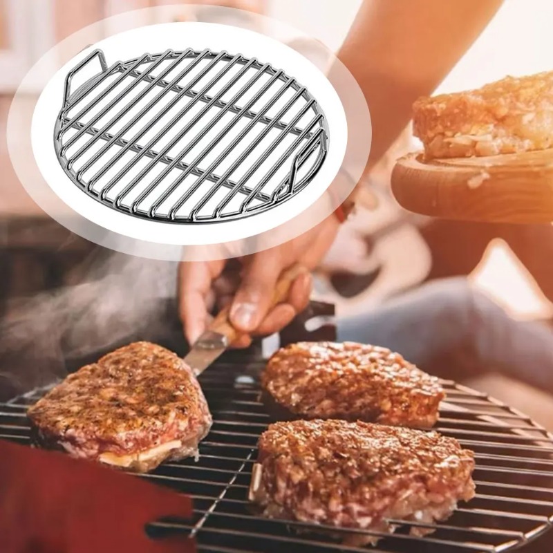 BBQ Rack,Grilling Grates Repla - Camping Cooking Cast Iron 评论和价格