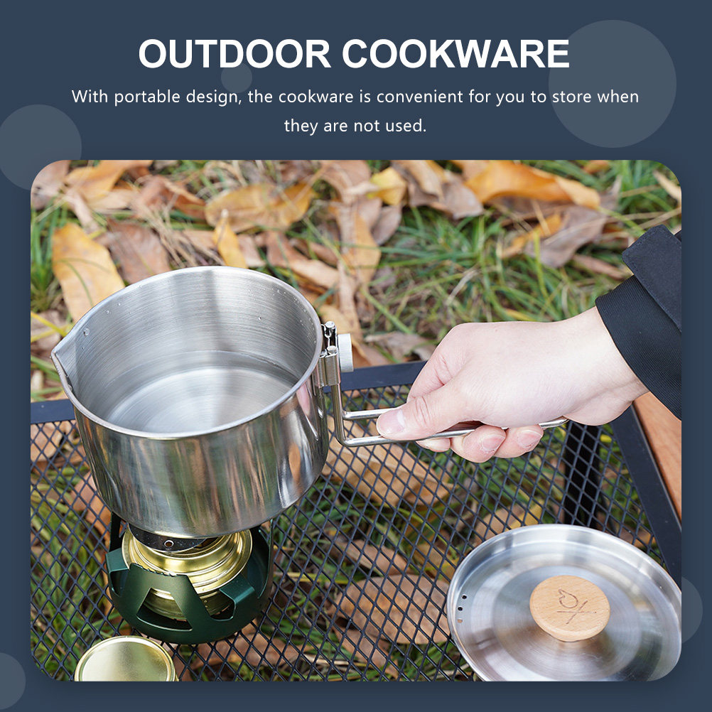 Camping Cookware Kit Portable  - Camping Cooking Noodles 评论和价格