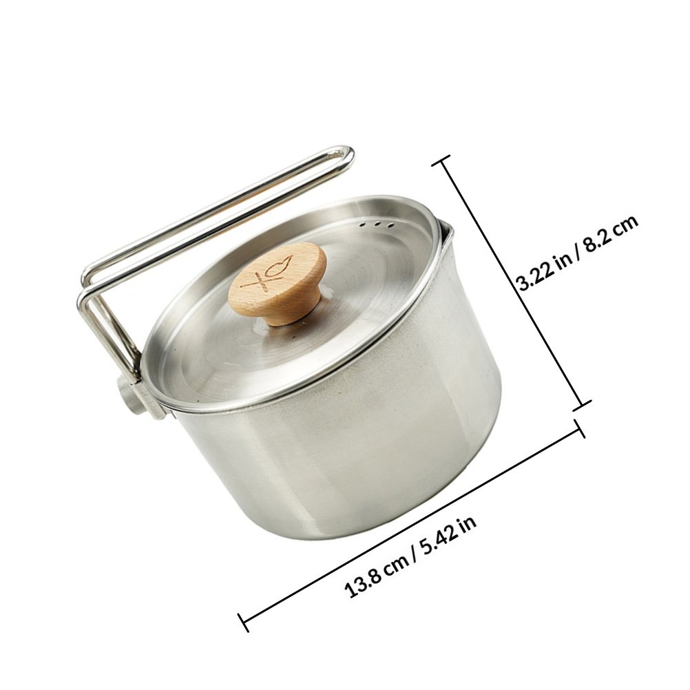 Camping Cookware Kit Portable  - Camping Cooking Noodles 评论和价格