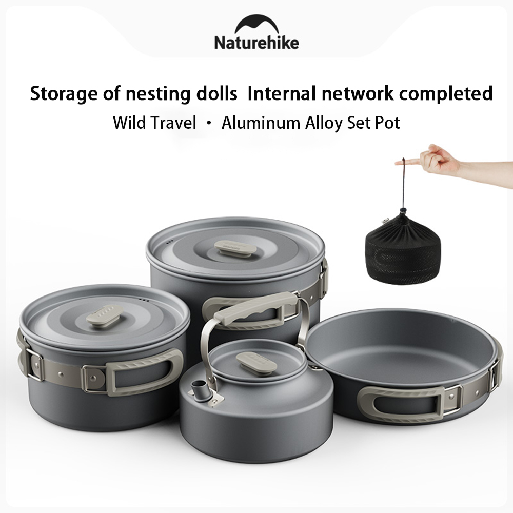 Naturehike Outdoor Pot Set,Cam - Camping Cooking Set Compact 评论和价格