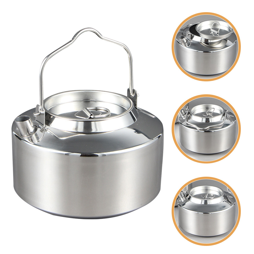 Stainless Steel Whistling Kett - Camping Cooking Noodles 评论和价格