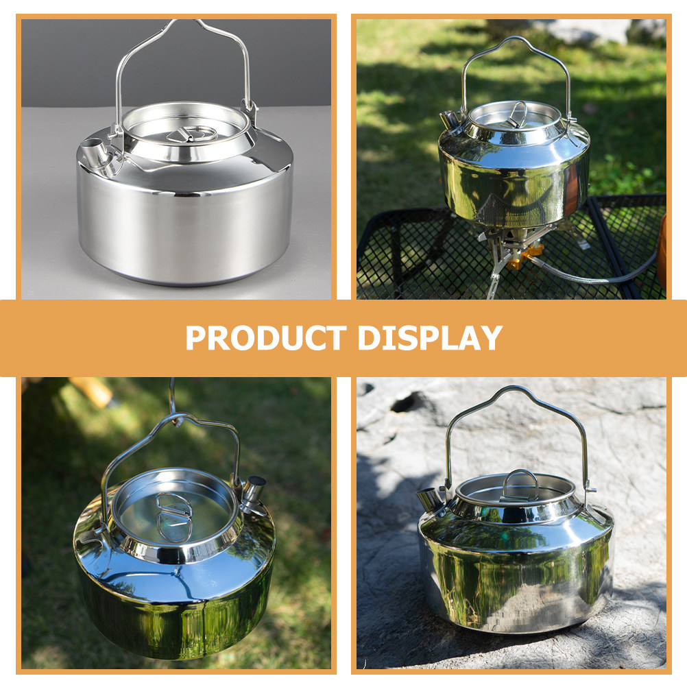 Stainless Steel Whistling Kett - Camping Cooking Noodles 评论和价格